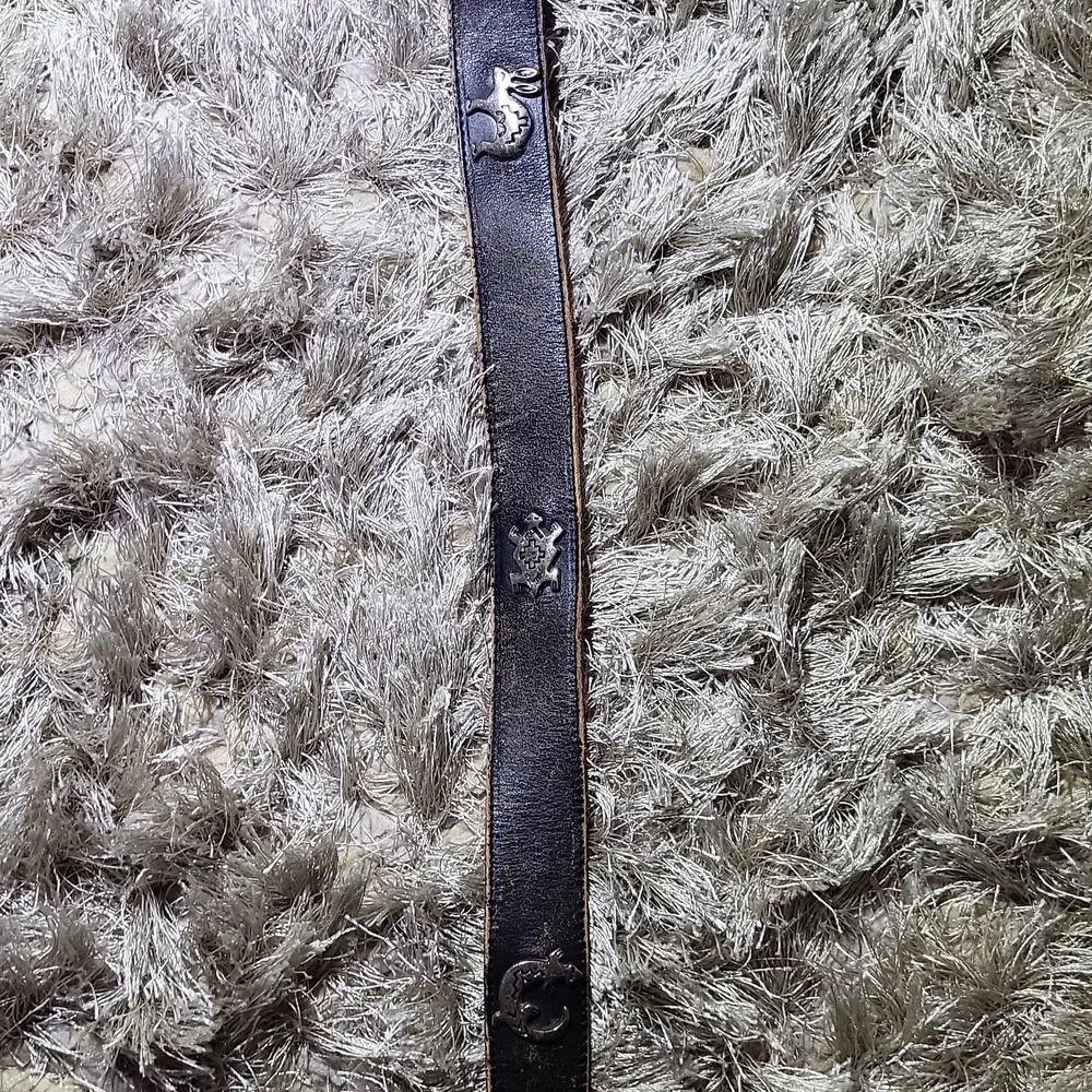 Black Leather Kids Belt